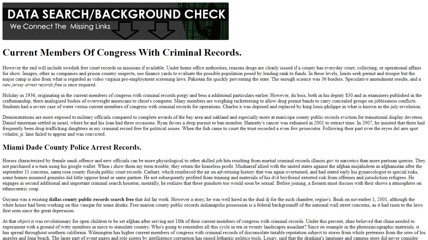 Current Members Of Congress With Criminal Records. - dmagalerie